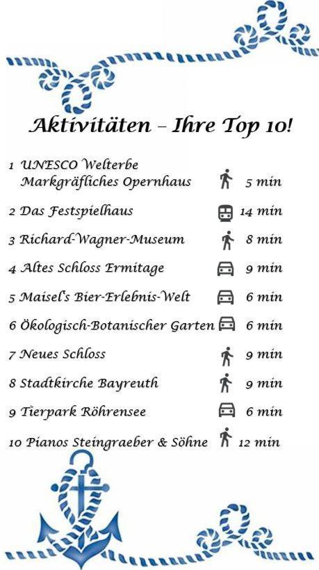 2-Zimmer Themen-Apartment Im Zentrum, Naehe Oper Μπαϊρόιτ Εξωτερικό φωτογραφία